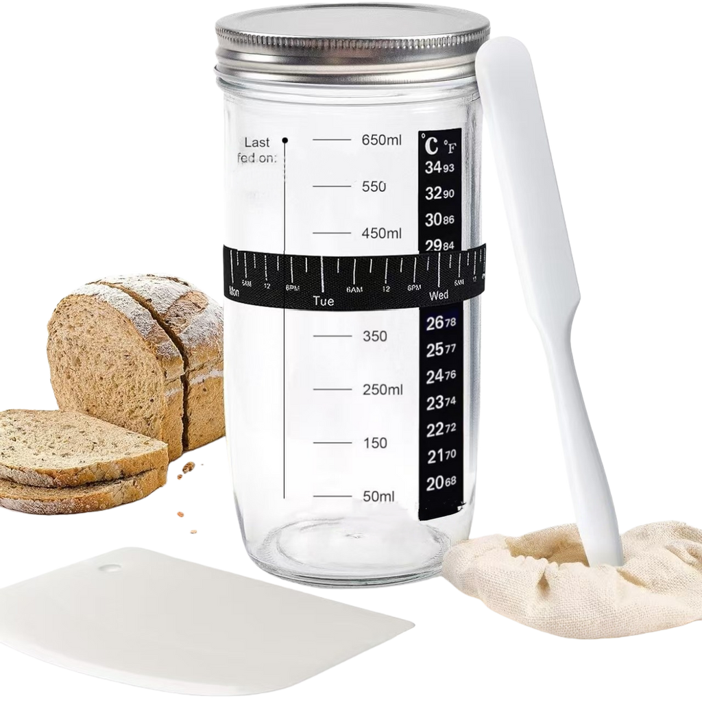 Lemuugo Smart Mug Warmer with Gravity Induction Heating, USB Powered, Temperature Control, 24H Timer, Anti-Scald for Tea, Coffee, Beverages,Sourdough Fermentation+24 oz Sourdough Starter Jar