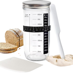 Lemuugo Smart Mug Warmer with Gravity Induction Heating, USB Powered, Temperature Control, 24H Timer, Anti-Scald for Tea, Coffee, Beverages,Sourdough Fermentation+24 oz Sourdough Starter Jar