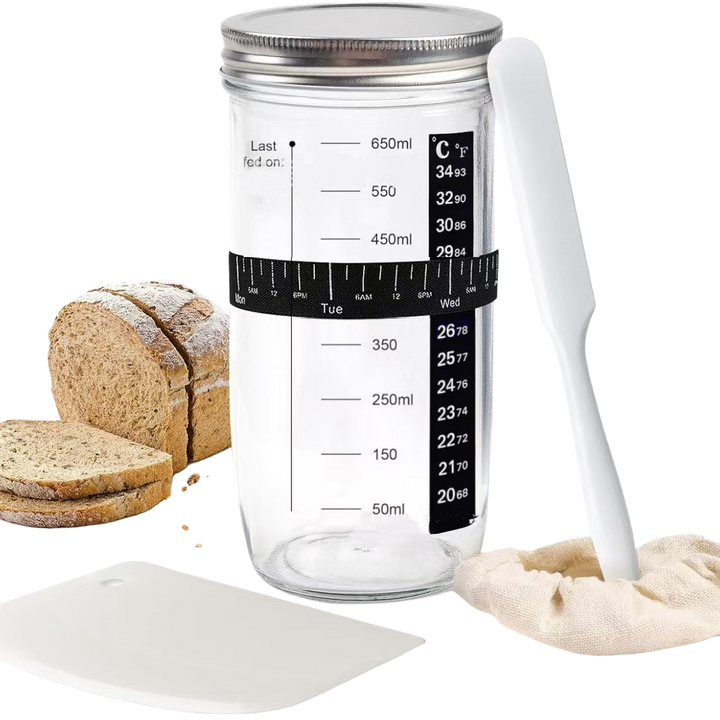 Lemuugo Smart Mug Warmer with Gravity Induction Heating, USB Powered, Temperature Control, 24H Timer, Anti-Scald for Tea, Coffee, Beverages,Sourdough Fermentation+24 oz Sourdough Starter Jar