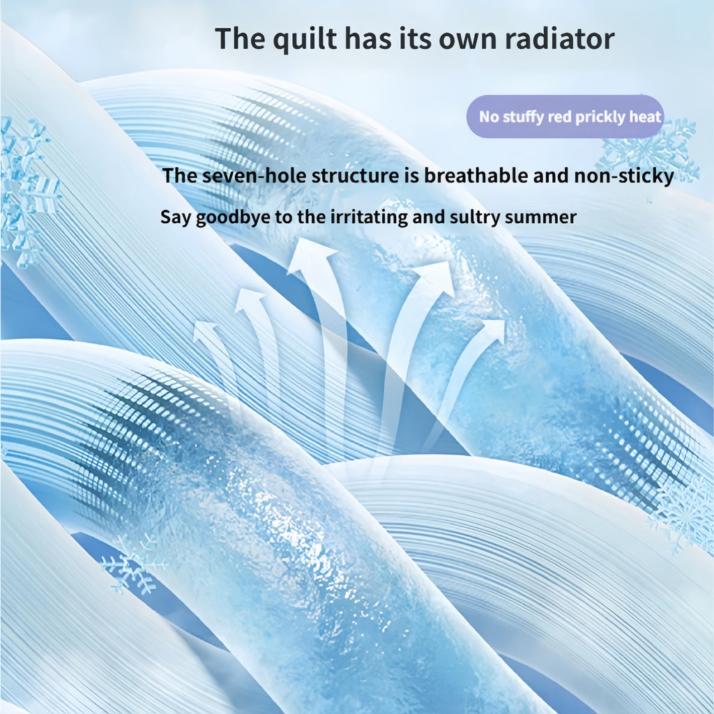 Washable Cooling Summer Comforter – Antibacterial Cooling Quilt Stay Cool and Comfortable All Summer Long
