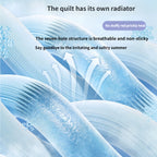 Washable Cooling Summer Comforter – Antibacterial Cooling Quilt Stay Cool and Comfortable All Summer Long