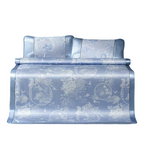 Fuanna Luxury Ice Silk Cooling Mattress Cover Set