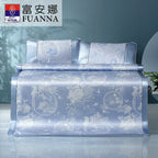 Fuanna Luxury Ice Silk Cooling Mattress Cover Set