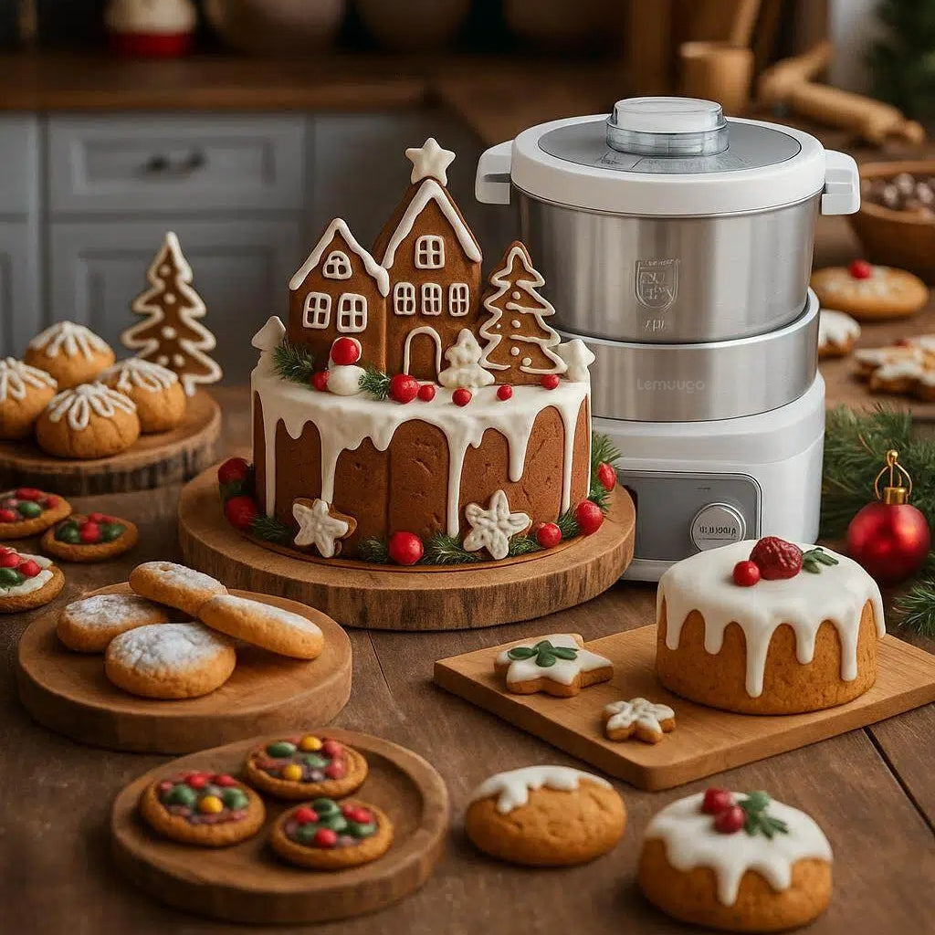 （U.S. spot）Lemuugo Electric Dough Makerwith Ferment Function, 6.34 Qt Bowl, Digital Timer, 2 Proofing Modes,Face-up Touch Panel,304 Stainless Steel,LE-MIX6L