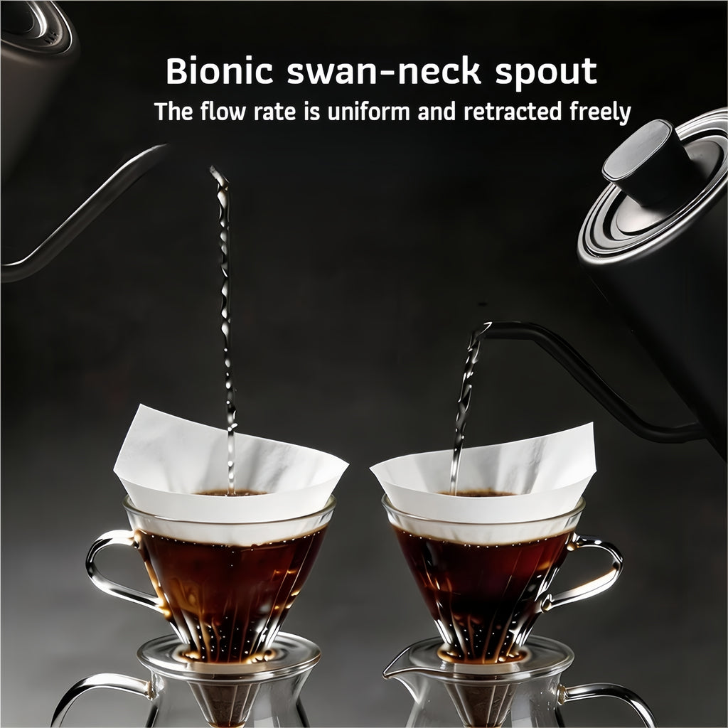 800ml Smart Gooseneck Electric Kettle with Temperature Control, 800W Pour Over Coffee Kettle, Keep Warm, LCD Display, Precision Brewing for Coffee & Tea