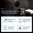 800ml Smart Gooseneck Electric Kettle with Temperature Control, 800W Pour Over Coffee Kettle, Keep Warm, LCD Display, Precision Brewing for Coffee & Tea