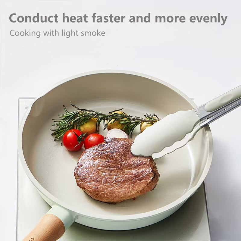 Cooker-King Non-stick frying pan wok for pan-searing steak with minimal smoke