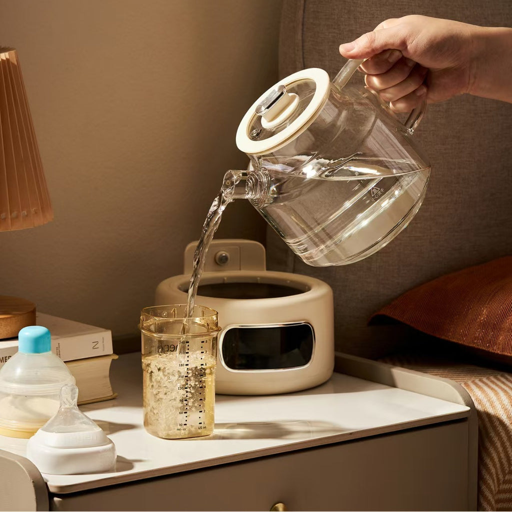 All-Glass Electric Kettle Bird's Nest Flower Tea Kettle 1.2L