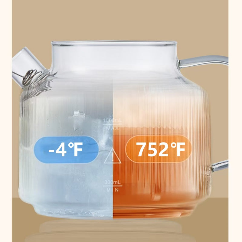 All-Glass Electric Kettle Bird's Nest Flower Tea Kettle 1.2L
