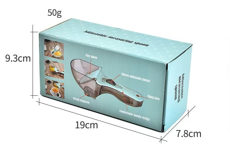 Adjustable measuring spoon baking kitchen tool