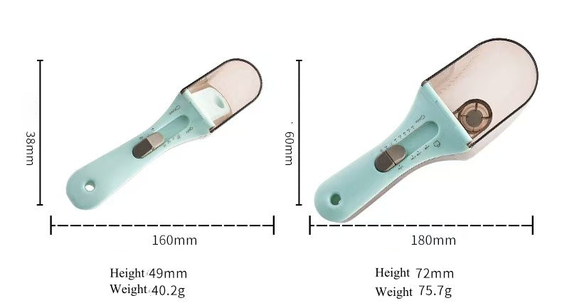 Adjustable measuring spoon baking kitchen tool
