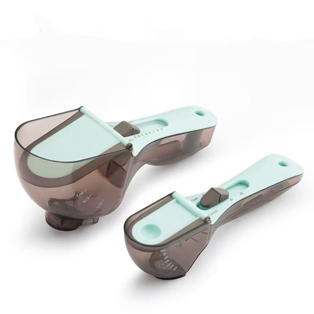 Adjustable measuring spoon baking kitchen tool