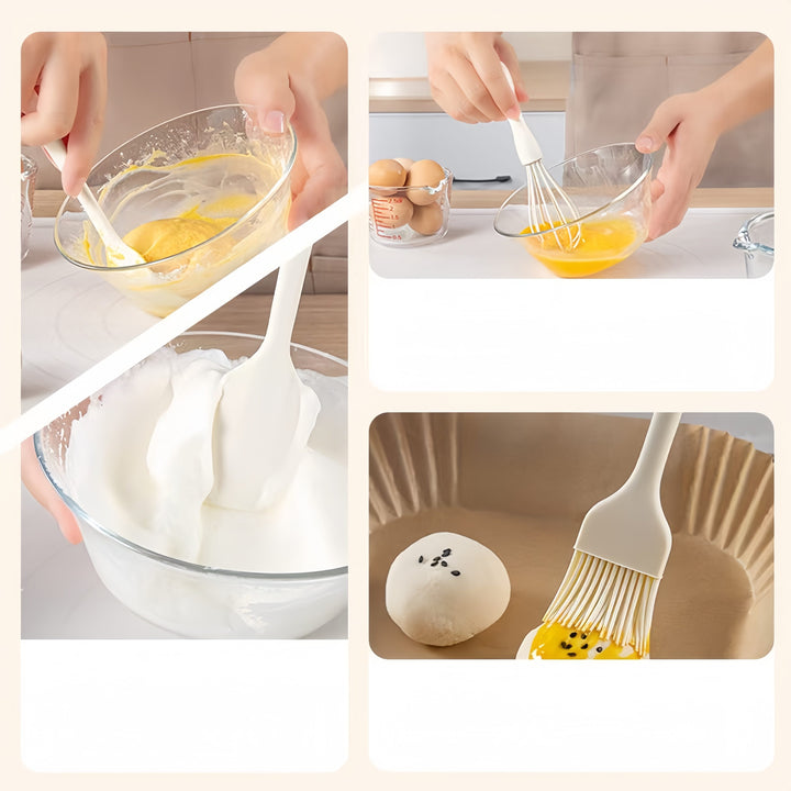 Egg beater,Spatula,Oil brush Suit set