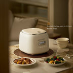 Lemuugo Smart Rice Cooker, 2.5L Capacity, Digital Display, 400W, White