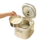 Lemuugo Smart Rice Cooker, 2.5L Capacity, Digital Display, 400W, White