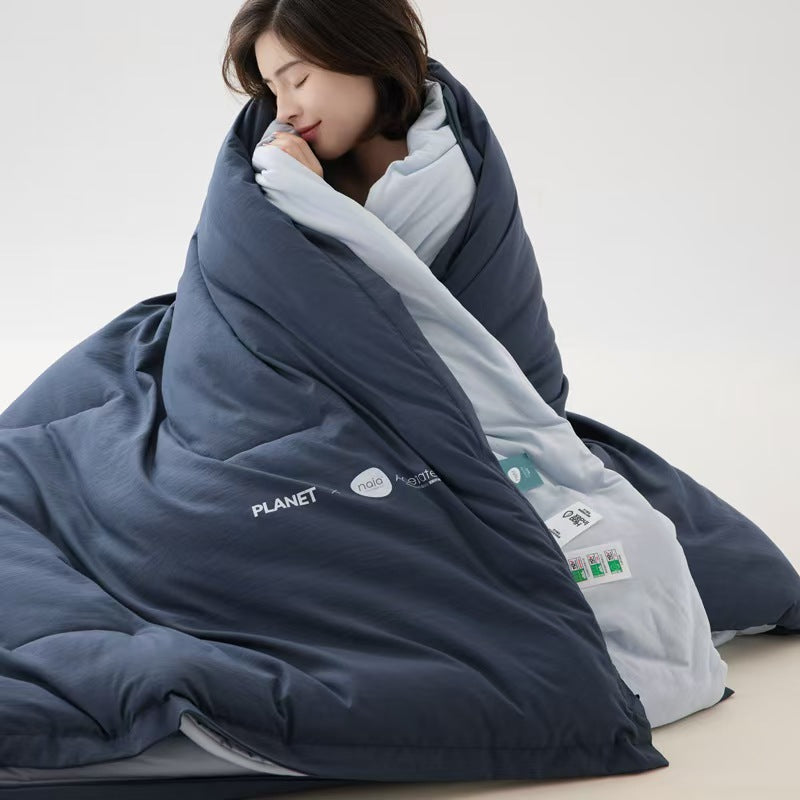 Autumn/Winter Temperature-Regulating Quilt, Double-Layer, Machine/Hand Washable( 78.8*90.5inch/2*2.3m)