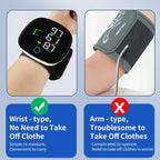 Wrist-type blood pressure monitor  Rechargeable English Voice