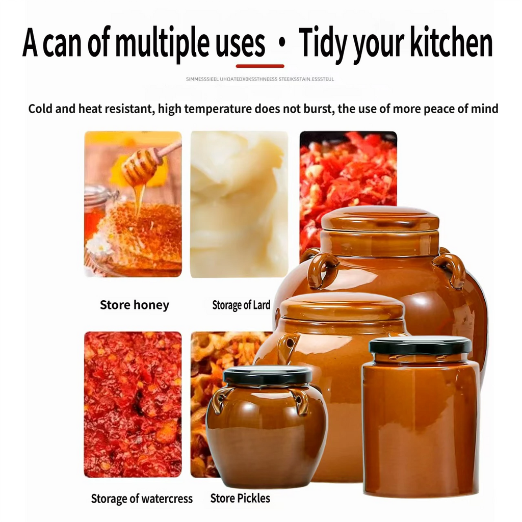 Kimchi jars, earthenware pots, honey jars, chili jars, rice wine jars, airtight containers