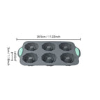 DIY Silicone Baking tools, 6-Cavity Cake pan Mold, Jelly Pudding Donut Pan, Swirl Pan, Pumpkin Pan, Round Cup