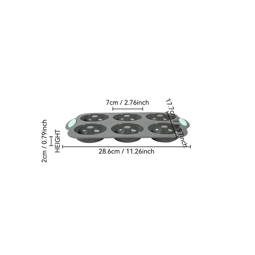 DIY Silicone Baking tools, 6-Cavity Cake pan Mold, Jelly Pudding Donut Pan, Swirl Pan, Pumpkin Pan, Round Cup
