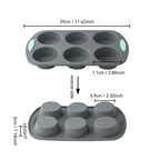 DIY Silicone Baking tools, 6-Cavity Cake pan Mold, Jelly Pudding Donut Pan, Swirl Pan, Pumpkin Pan, Round Cup