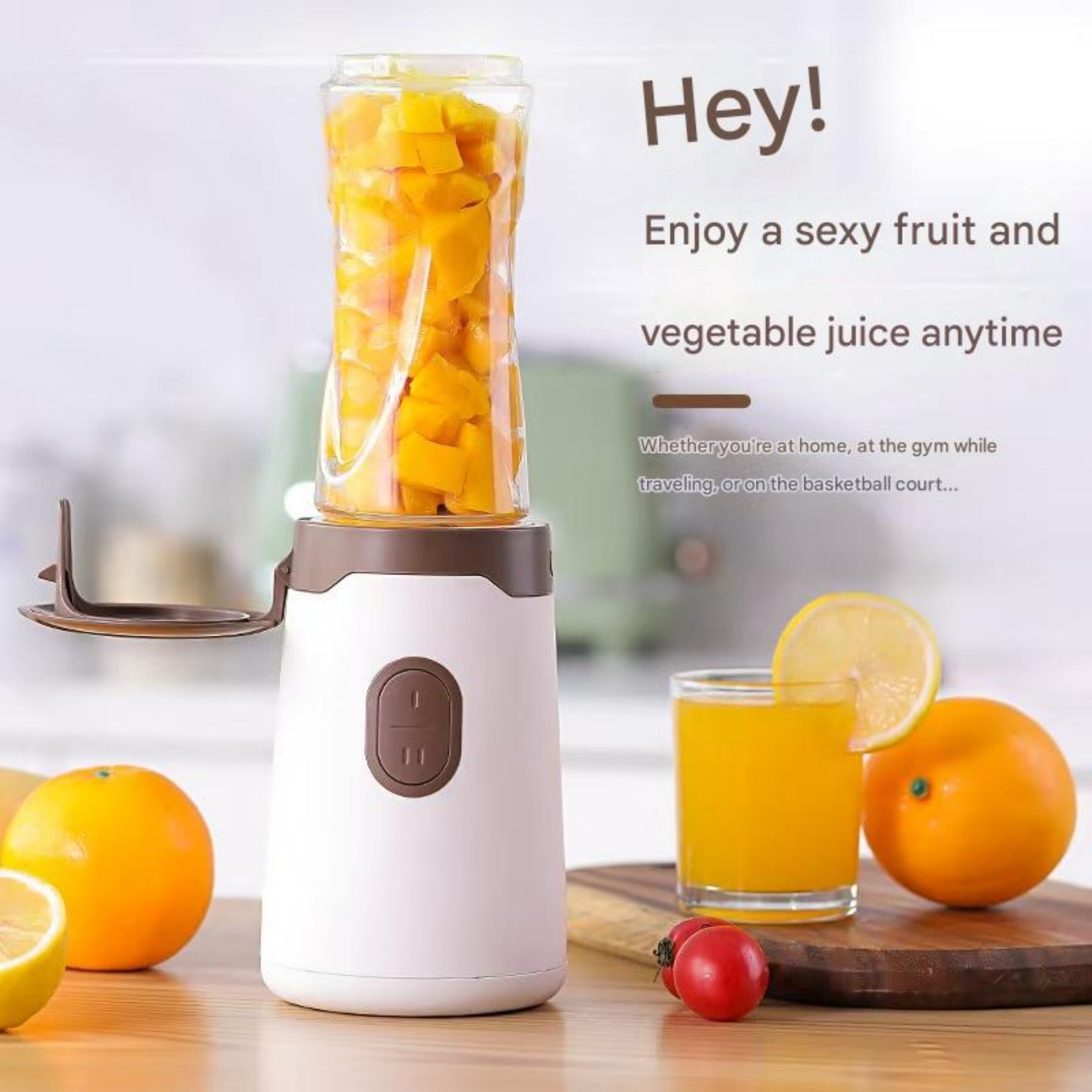 Lemuugo 3-in-1 Multifunctional Electric Blender, Juicer, Grinder, Meat Mincer, White, for Smoothies, Baby Food, Soy Milk, Spices, Kitchen Food Processor