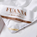 FUANNA Silk Summer Quilt 203 x 229 cm – Lightweight Mulberry Silk Air-Conditioning Quilt for Summer, Breathable Cooling Comforter for Queen & King Beds