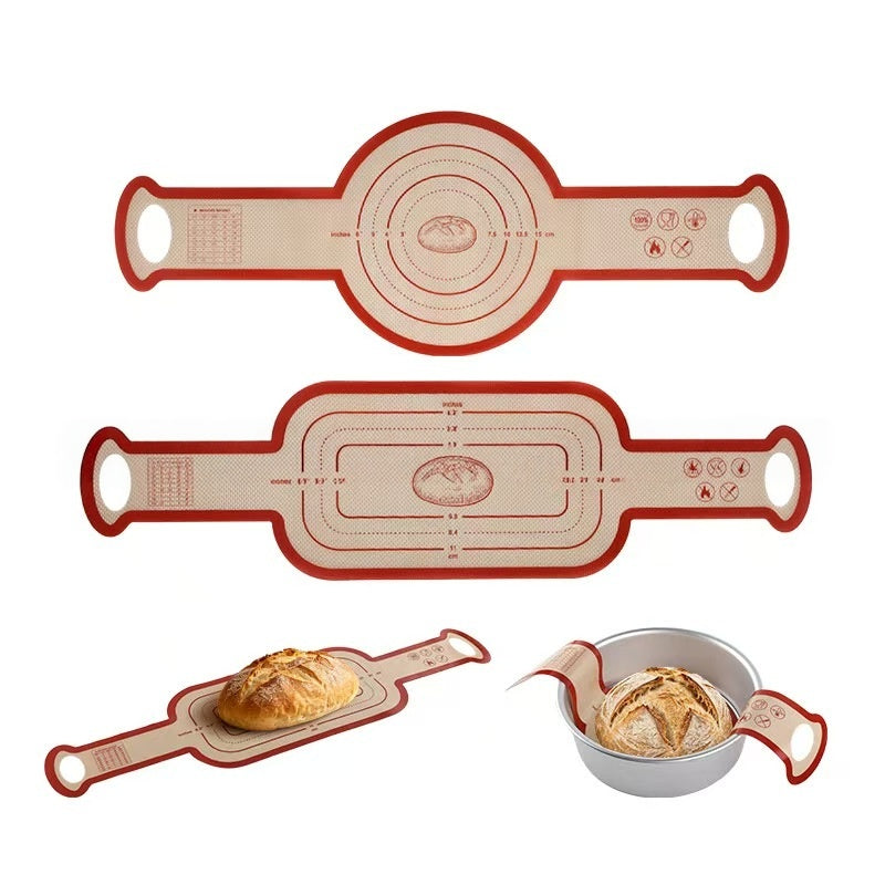Premium Silicone Baking Mat Set – Extra Large Non-Stick Pastry Mat with Measurements, Rolling Pin Mat & Bread Shaping Mat | Food Grade Reusable Dough Mat for Baking, Pizza, Bread & Cookies