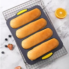 Lemuugo Silicone Bread Baking Pan Nonstick Perforated Silicone Loaf Pan for Sandwich Bread, Hot Dog Buns, Hoagie Rolls &amp; French Bread, Easy Release, Oven Safe