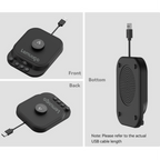 Lemuugo Smart Mug Warmer with Gravity Induction Heating, USB Powered, Temperature Control, 24H Timer, Anti-Scald for Tea, Coffee, Beverages,Sourdough Fermentation+24 oz Sourdough Starter Jar