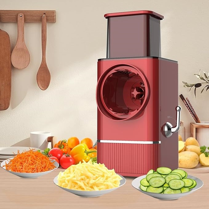 5 In 1 Electric vegetable slicer，Electric Cheese Grater Salad Shooter, One-Touch Easy Control, Electric Grater for Vegetables, Cheeses and NutsFor Home Kitchen