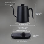 800ml Smart Gooseneck Electric Kettle with Temperature Control, 800W Pour Over Coffee Kettle, Keep Warm, LCD Display, Precision Brewing for Coffee & Tea