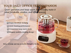 1.2L Glass Electric Tea Kettle with Infuser, Temperature Control Tea Maker for Herbal Tea & Coffee