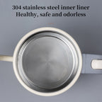emuugo Electric Gooseneck Kettle | 0.8L Pour Over Coffee & Tea Kettle | 304 Stainless Steel, 600W Rapid Boil, White