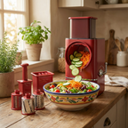 4 In 1 Electric vegetable slicer，Electric Cheese Grater Salad Shooter, One-Touch Easy Control, Electric Grater for Vegetables, Cheeses and NutsFor Home Kitchen