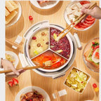 Lemuugo Electric Rice cooker, Smart Electric Hot Pot with Digital Display, 10 Cooking Functions, 24-Hour Timer, Multi-Compartment Design, 0-70KPa Pressure Cooking, Heat Preservation