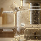 1.2L Glass Electric Tea Kettle with Infuser, Temperature Control Tea Maker for Herbal Tea & Coffee