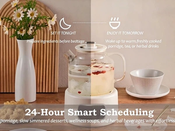 1.2L Glass Electric Tea Kettle with Infuser, Temperature Control Tea Maker for Herbal Tea & Coffee