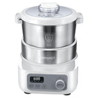 Lemuugo Electric Dough Makerwith Ferment Function, 6.34 Qt Bowl, Digital Timer, 2 Proofing Modes,Face-up Touch Panel,304 Stainless Steel,LE-MIX6L